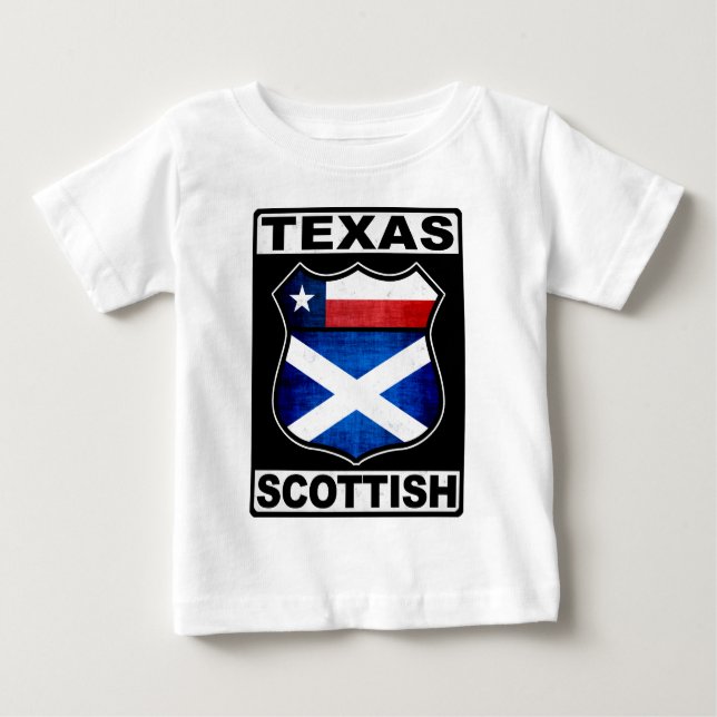T-shirt Pour Bébé Texas Scottish American (Devant)