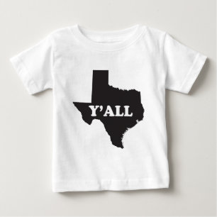 T-shirt Pour Bébé Texas Yall