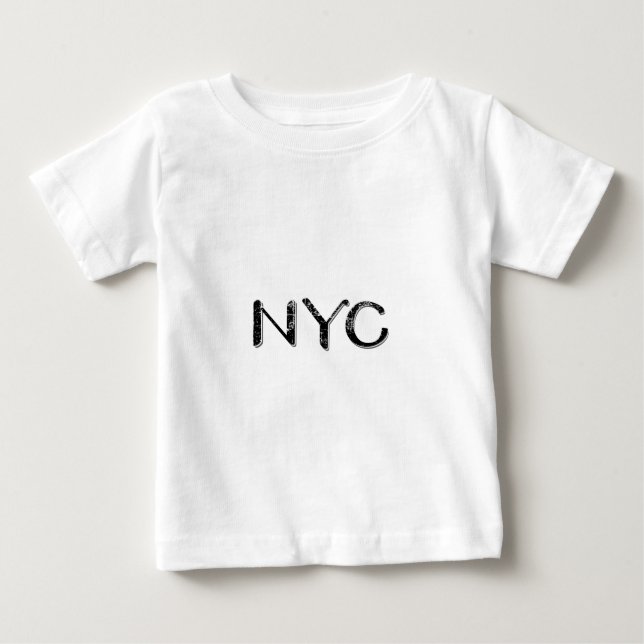 T-shirt Pour Bébé Texte de la ville de New York (Devant)