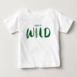 T-shirt Pour Bébé Texte Personnalisé Conserver Sauvage