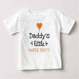 T-shirt Pour Bébé [Texte] Petite Taffy d'érable
