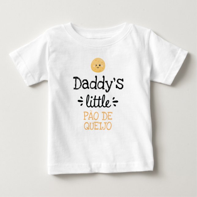 T-shirt Pour Bébé [Texte quelconque] Little Pão de Queijo (Devant)