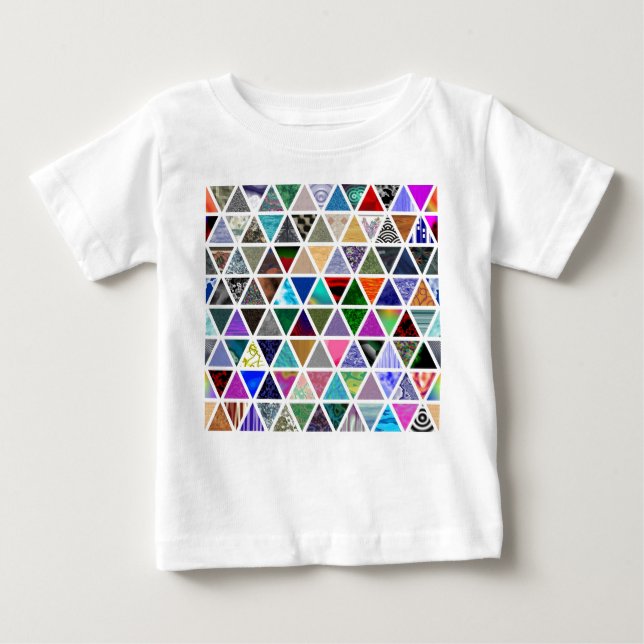 T-shirt Pour Bébé Textures triangulaires (Devant)