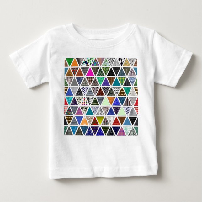 T-shirt Pour Bébé Textures triangulaires 02 (Devant)