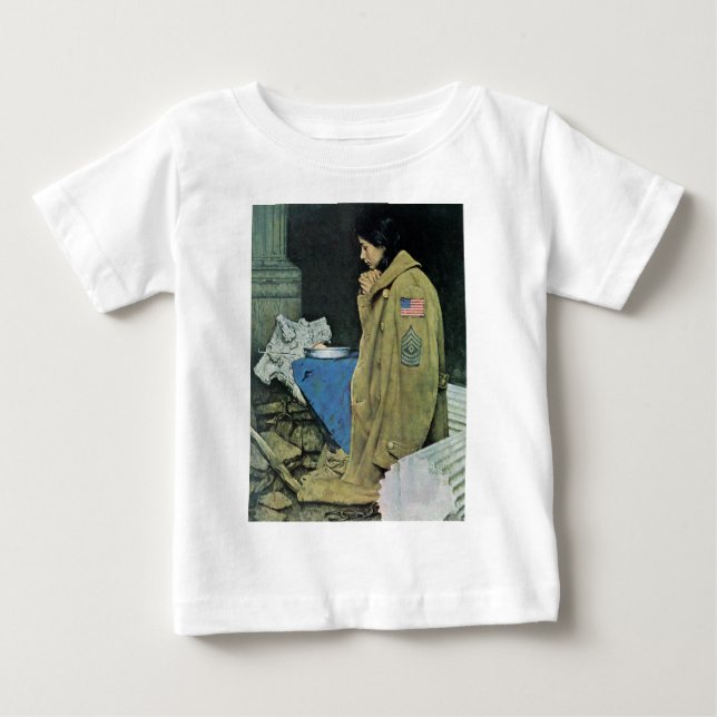 T-shirt Pour Bébé Thanksgiving de réfugié (Devant)