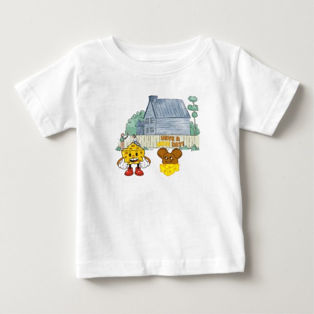 T-shirt Pour Bébé The House and the Mouse (Devant)