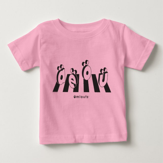 T-shirt Pour Bébé “The Umlauts™ Crossing Over” (Devant)