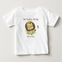 Thème d'anniversaire aquarelle Lionceau Mignon Roi
