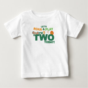 T-shirt Pour Bébé thème zoo / jungle Deuxième 2e anniversaire