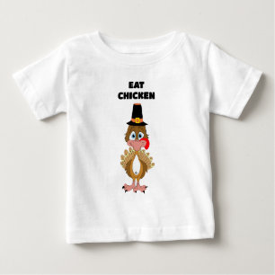 T-shirt Pour Bébé Thomas Turkey Mange du poulet