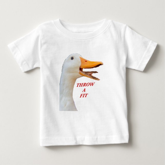 T-shirt Pour Bébé Throw A Fit (Devant)