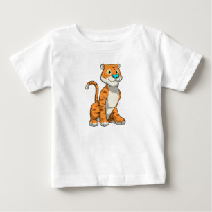 T-shirt Pour Bébé Tigre avec papillon