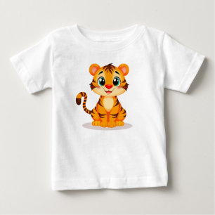 T-shirt Pour Bébé Tigre bébé dessin animé adorable