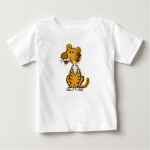 T-shirt Pour Bébé Tigre de bande dessinée