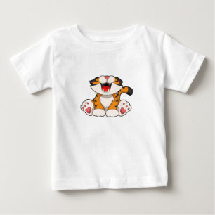T-shirt Pour Bébé Tigre rougissant
