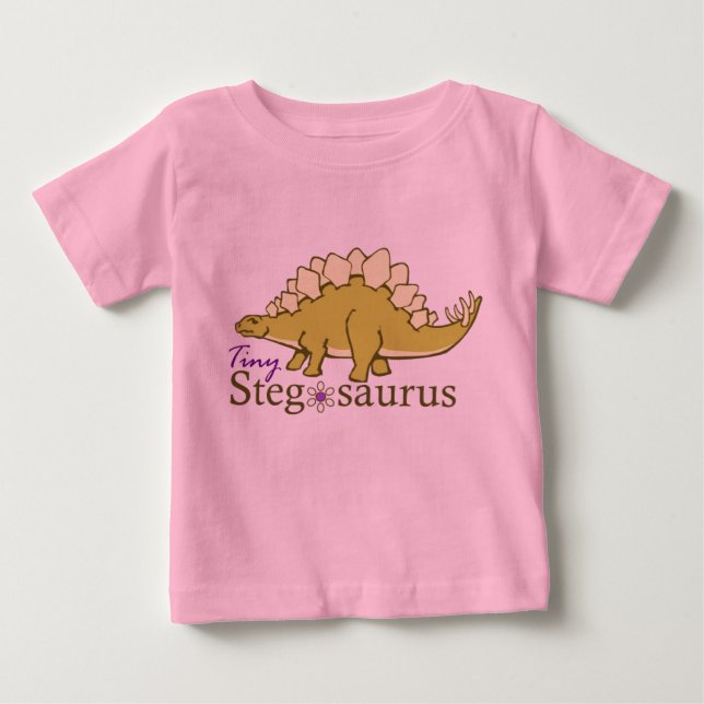 T-shirt Pour Bébé Tiny Stegosaure (Devant)