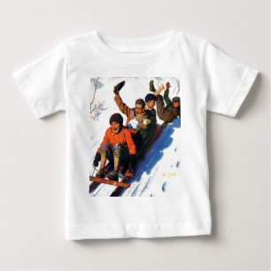 T-shirt Pour Bébé Tobagganing