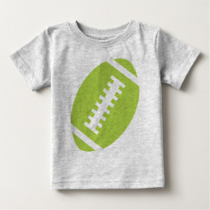 T-shirt Pour Bébé TODDLER DE FOOTBALL gris Front Lime Football
