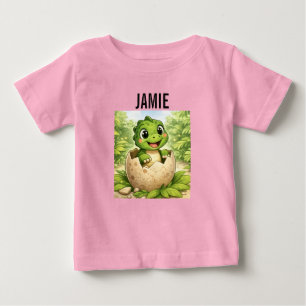 T-shirt Pour Bébé Toddler en bas âge bébé dinosaure mignon éclosion