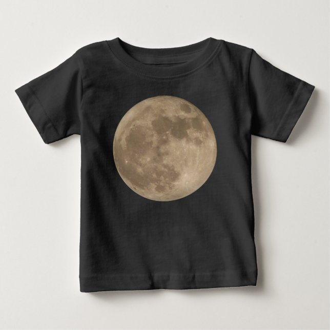T-shirt Pour Bébé Toddler Lune Chemise Pleine lune Sweatshirt bébé (Devant)