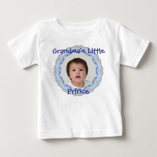T-shirt Pour Bébé Toddler Tee - "Petit Prince de grand-mère" (Devant)