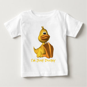 T-shirt Pour Bébé Toddlers,  I'm Just Ducky long Sleeved