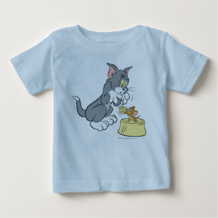 T-shirt Pour Bébé Tom and Jerry Feed The Cat