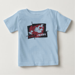 T-shirt Pour Bébé Tom et Jerry rouges et noirs