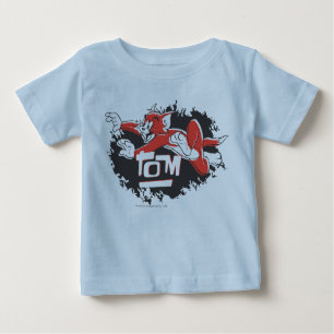 T-shirt Pour Bébé Tom Logo noir et rouge