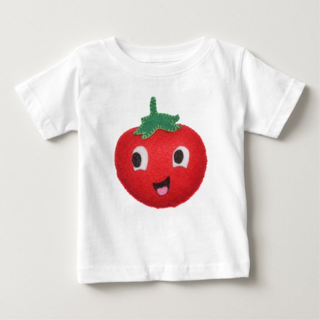 T-shirt Pour Bébé Tomate (Devant)