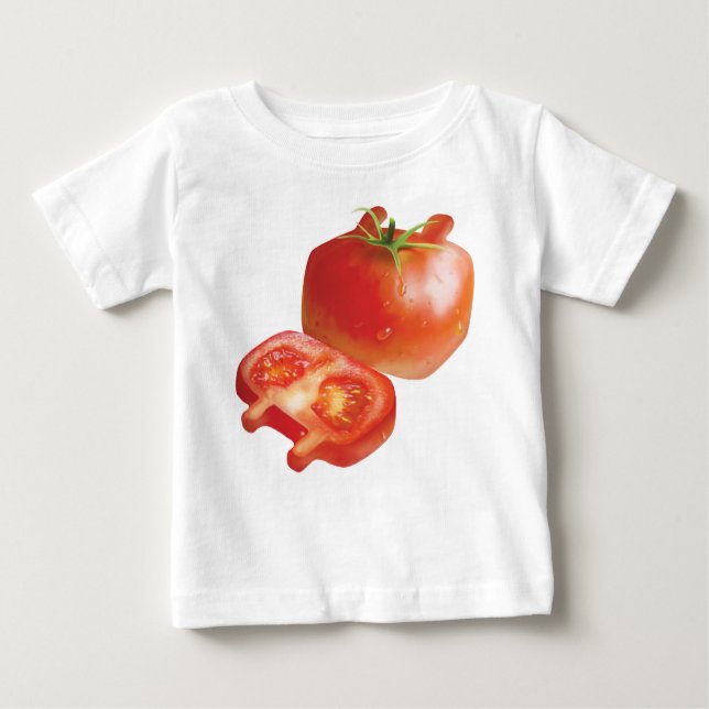 T-shirt Pour Bébé Tomate fraîche (Devant)