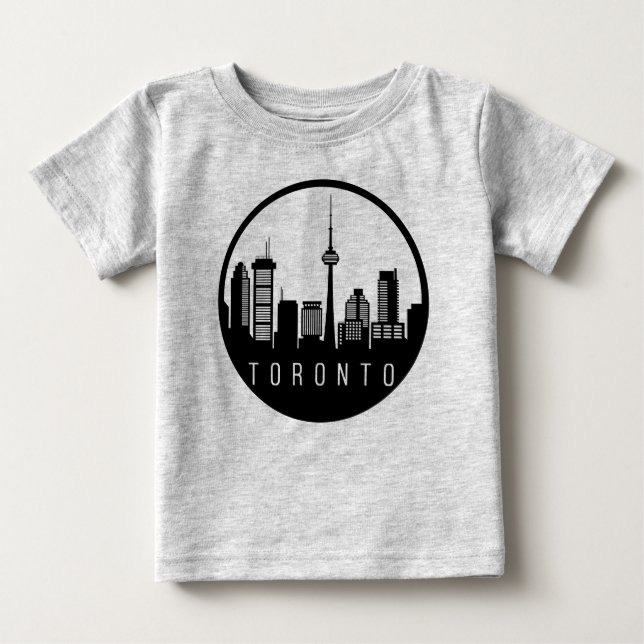 T-shirt Pour Bébé Toronto City Skyline (Devant)