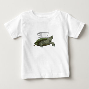 T-shirt Pour Bébé Tortue avec thé
