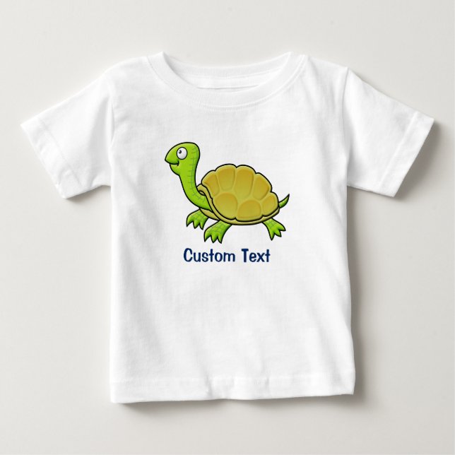 T-shirt Pour Bébé Tortue caricaturale (Devant)