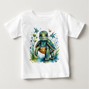T-shirt Pour Bébé Tortue de mer