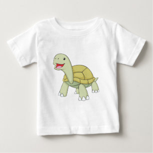 T-shirt Pour Bébé Tortue heureuse de Galapagos