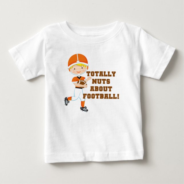 T-shirt Pour Bébé Totalement Nuts au sujet du football (Devant)