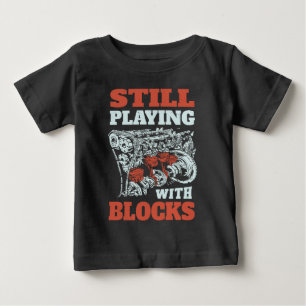 T-shirt Pour Bébé Toujours jouer avec les blocs Mécanique