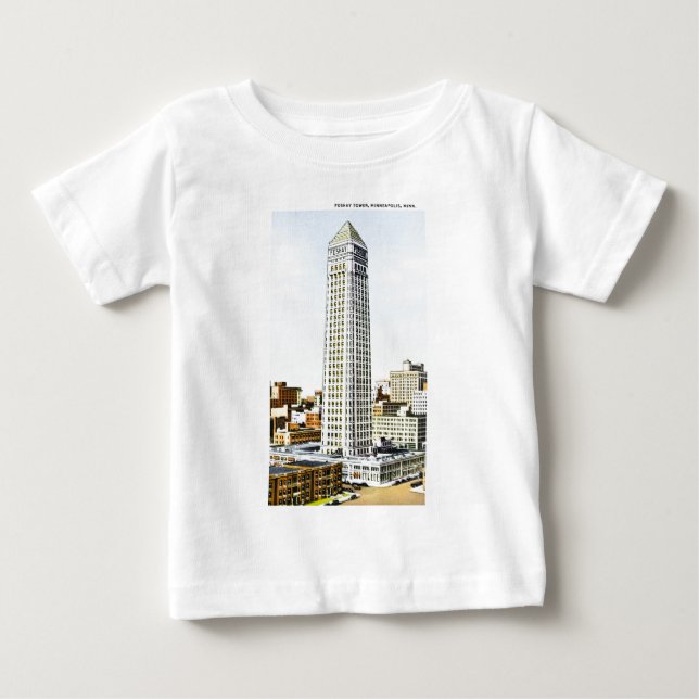 T-shirt Pour Bébé Tour de Foshay, Minneapolis, Minnesota (Devant)