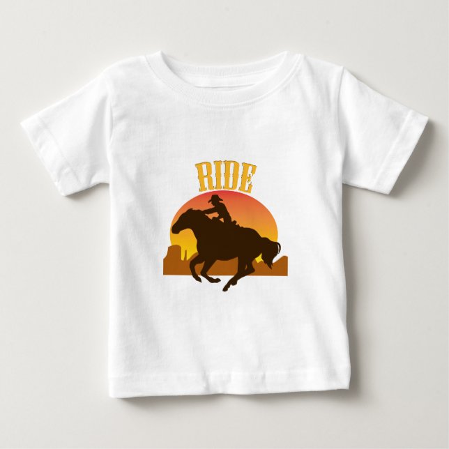 T-shirt Pour Bébé Tour du coucher du soleil (Devant)