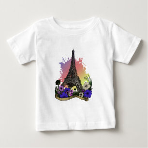 T-shirt Pour Bébé Tour Eiffel