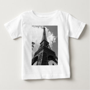 T-shirt Pour Bébé Tour Eiffel noir et blanc à Paris