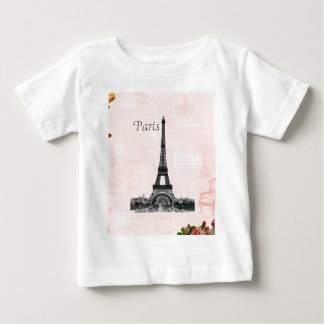 T-shirt Pour Bébé Tour Eiffel vintage
