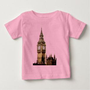 T-shirt Pour Bébé Tour Sepia Big Ben