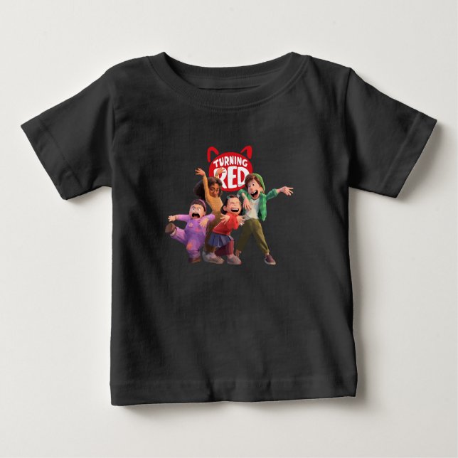 T-shirt Pour Bébé Tourner Red Cute (Devant)
