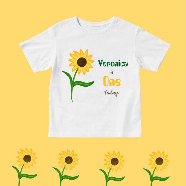 T-shirt Pour Bébé Tournesol (Créateur téléchargé)