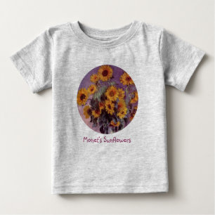 T-shirt Pour Bébé Tournesols par Claude Monet
