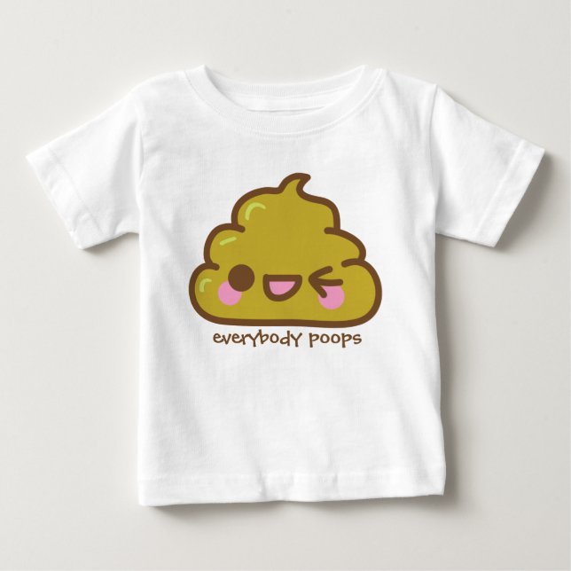T-shirt Pour Bébé tout le monde fait des popops (Devant)