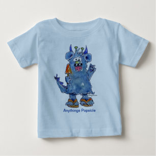 T-shirt Pour Bébé Tout Popsicle Funny Monster Baby T Chemise