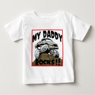 T-shirt Pour Bébé Toyota mes roches de papa